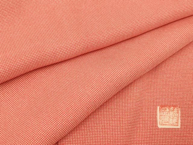 平和屋着物■日本画家　水嶋征夫　江戸小紋　角通し　正絹　逸品　AABD3806fw...