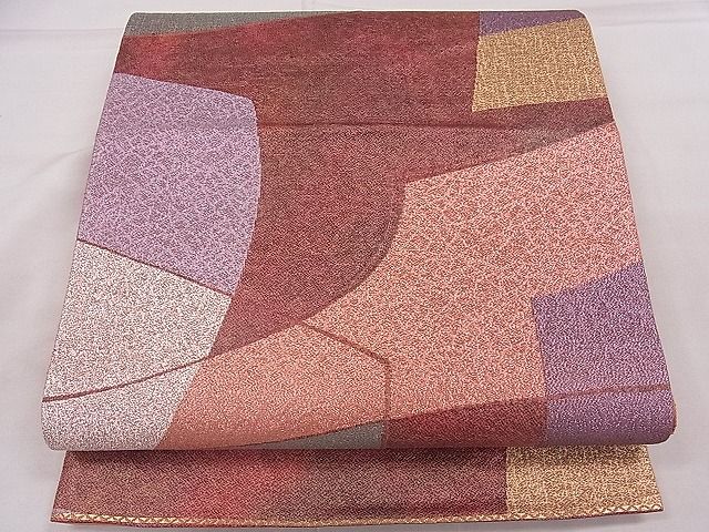 平和屋着物■六通柄袋帯　吉祥文　金銀糸　逸品　ca4267