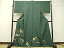 平和屋着物■訪問着 刺繍 色紙葡萄蔦の葉文 松竹梅 金彩 正絹 逸品 DAAR4005tw