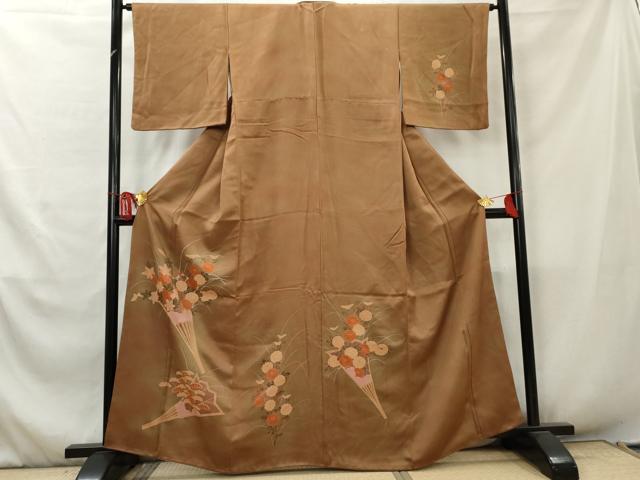 平和屋着物■訪問着花扇文暈し染め正...