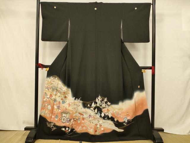 ■■■　サイズ　■■■ 身丈 167cm（肩から） 裄丈 66cm 袖丈 48cm　縫込み 4.5cm 袖幅 33cm 前幅 24.5cm 後幅 30.5cm 着物縫いこみ 内揚げ 6.5cm 裄 お袖側 約3cm　身頃側 約2cm ■■■...