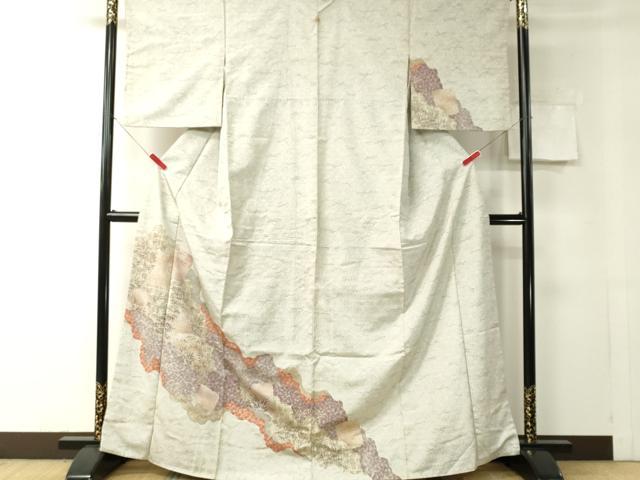 平和屋着物■訪問着 道長吉祥草木文 金彩 正絹 逸品 CAAJ3592ch