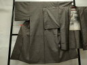 平和屋着物■男性 本場大島紬 泥染め アンサンブル 亀甲文様 正絹 逸品 CAAL7331ou