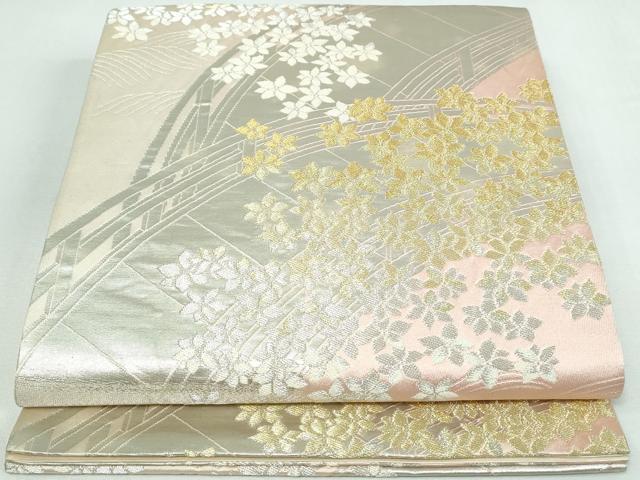 平和屋着物◎六通柄袋帯　唐織　源