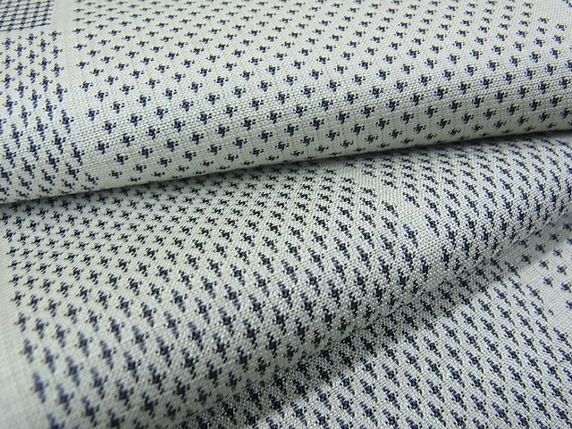 平和屋着物■上質なお召 吉祥文 逸品 ox3846