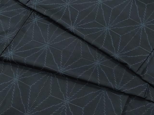 平和屋着物●本場大島紬　麻の葉文　正絹　逸品　未使用　CAAV6513vfのサムネイル