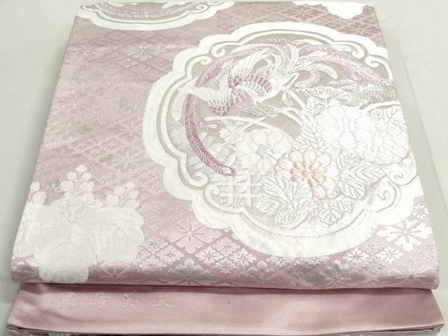 平和屋着物◎六通柄袋帯　唐織　飛鳥異文　金銀糸　正絹　逸品　DAAY4707qa