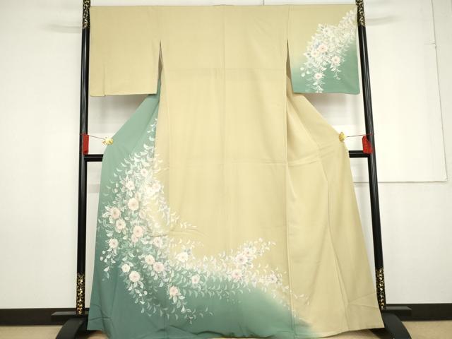 平和屋着物●訪問着　辻が花　暈し染め　正絹　逸品　AABG0380cs