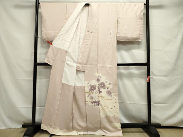 平和屋着物■色留訪問着　草花文　金彩　正絹　逸品　DAAL8013ob