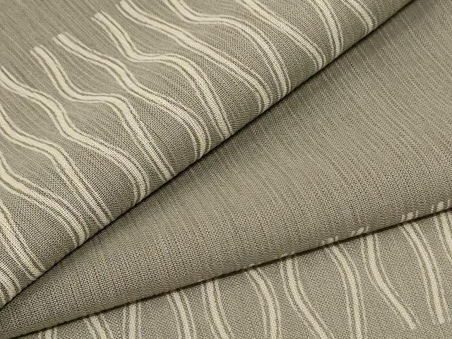 平和屋着物＊夏物 小紋 紗 変わり市松文様 正絹 逸品 AABD8958jd