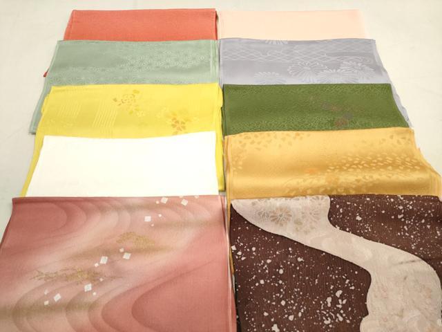 平和屋着物★和装小物 帯揚げ10枚セット 正絹 逸品 DAAX2013xg