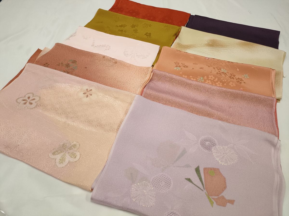 平和屋着物★和装小物　上質な帯揚げ　10枚セット　逸品　CAAM5272qe