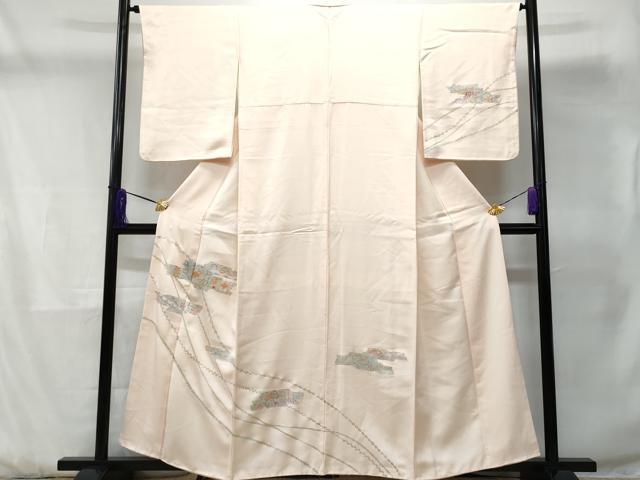 平和屋着物■訪問着 更紗花文 金銀彩 正絹 逸品 CABD1954fb