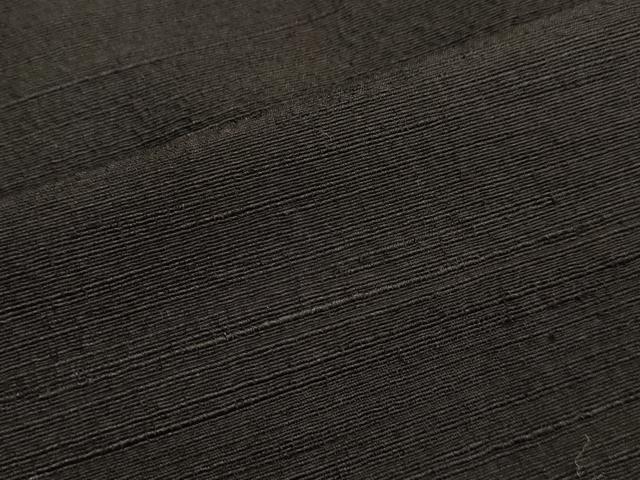 平和屋着物■男性 紬 色無地 赤墨色 正絹 逸品 CAAL3569id