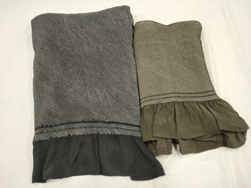 平和屋着物■男性 和装小物 兵児帯2点 総絞り 紺・茶 全て正絹 逸品 AAAP6356uw 平和屋着物■男性 和装小物 兵児帯2点 総絞り 紺・茶 全て正絹 逸品 AAAP6356uw