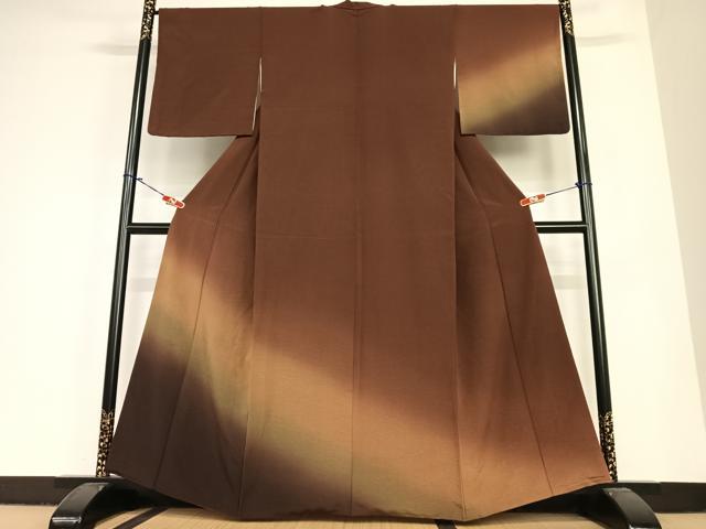 Full-Length Under-Kimono - 平和屋着物●訪問着　霞文　暈し染め　正絹　逸品　AABC4863zg