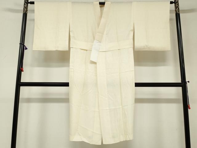 平和屋着物■長襦袢　無双仕立て　菊尽くし地紋　蜂蜜色　正絹　逸品　DAAZ1392qa