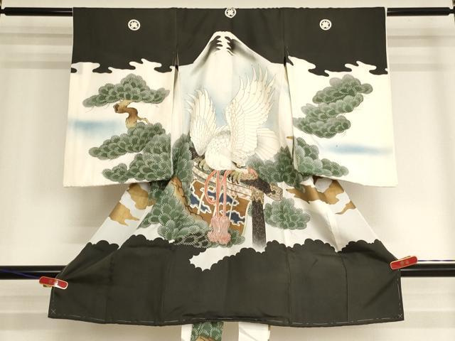 ■■■　サイズ　■■■ 【着物】 身丈 96cm（肩から） 裄丈 47cm 袖丈 56.5cm ■■■　商品詳細　■■■ 産着【正絹・五つ紋・未使用】の状態は接写画像のように両袖・後身頃・上前・上前おくみに汚れがございますが その他特に目立ったシミ汚れなどもなく大変良い状態です。 長襦袢【正絹】の状態は接写画像のように胴裏に汚れがございますが その他表地は特に目立ったシミ汚れなどもなく大変良い状態です。 大変上質な逸品になります。 お安く出品致しますので、是非この機会にいかがでしょうか？ ※長襦袢は着物とセットになっております。 ■■■　注意事項　■■■ ■モニター発色の具合により色合いが異なる場合がございます。 ■寸法は多少の誤差が生じる場合がございますのでご了承ください。 ■縫込みの長さが左右非対称の場合は短い部分を記載しております。 左右非対称であってもご返品・お値引き等の保証は出来かねますので、ご了承の上ご購入をお願い致します。 ■シミ等のチェックには注意を払っておりますが、見落としがある場合もございますし、個人の見解も様々ですので神経質な方のご購入はお控えください。 ■箪笥に入っておりました着物や帯なので畳みシワや匂いがあるものもございます。 ■お休みは基本的に土日祝となりますが、その他臨時でお休みする場合がございますのでご了承ください。 ■商品の発送は平日のみの発送となります。 ■夜間と土曜、日曜日はお問い合わせの回答が遅れる場合がございます。 ■当店では、お直し、紋入れ、お手入れ等は承っておりません。 ■生地の状態（ヤケ、経年劣化等）によってはサイズ直しが出来ない場合がございます。 その点もどうかご了承のうえ、ご購入をお願いいたします。 ■弊社で取り扱う商品は一点ものにつき、時期や在庫状況に応じて金額が変更となる場合がございます。 ■検針は行っておりません。予めご了承いただきますようお願いいたします。 ■【洗える着物】と記載のある商品におきましては、商品お届け後に洗濯を行ってしまってからのご返品にはご対応しかねます。 念の為、専門店でのお手入れをお願いいたします。 ■写真に写っている物が全てになります。それ以外の付属品はございませんのでご了承ください。 ■状態に関する写真につきましては、掲載可能な写真枚数に限りがあるため、各箇所につき1枚参考画像を掲載しております。 ■着物のサイズ目安は下記を参考ください↓ ＜女性着物＞　お端折り次第で＋5cm　－1cmが着用可能サイズ 　例）身丈170cmの場合、身長160cm～175cm ＜男性着物＞　身丈＋約25cm～27cm程が適応身長 　例）身丈155cmの場合、身長180～182cm