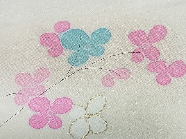 平和屋着物■上質な小紋 枝花文 金彩 逸品 CAAF5604nb