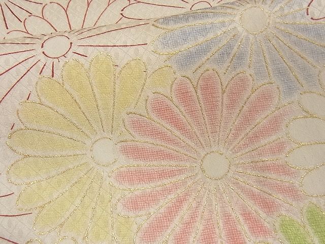 平和屋着物■上質な小紋 菊尽くし 金彩 逸品 CAAG3747ev