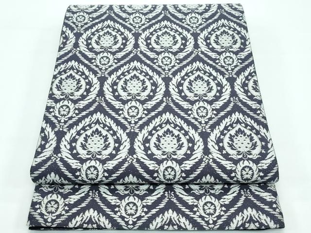 平和屋着物■極上　巨匠　前田華清　手描き　両面　六通柄袋帯　立涌更紗花文　金銀糸　逸品　未使用　CZAA3490s5