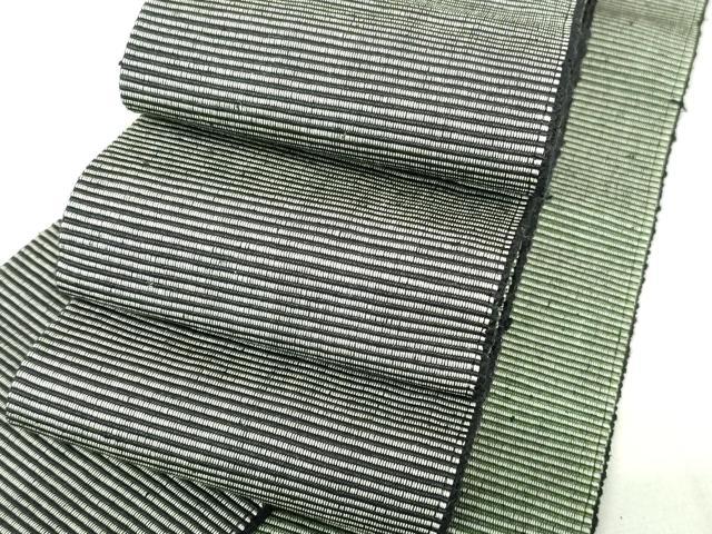 平和屋着物■男性 本場筑前博多織 角帯 横段文 正絹 逸品 DAAK7789xg
