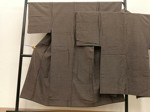 平和屋着物●男性 お召 アンサンブル 絣文様 正絹 逸品 BAAO2392pk 平和屋着物●男性 お召 アンサンブル 絣文様 正絹 逸品 BAAO2392pk