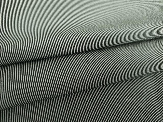 平和屋着物●江戸小紋 万筋 黒色×白色 正絹 逸品 DAAU5643ps