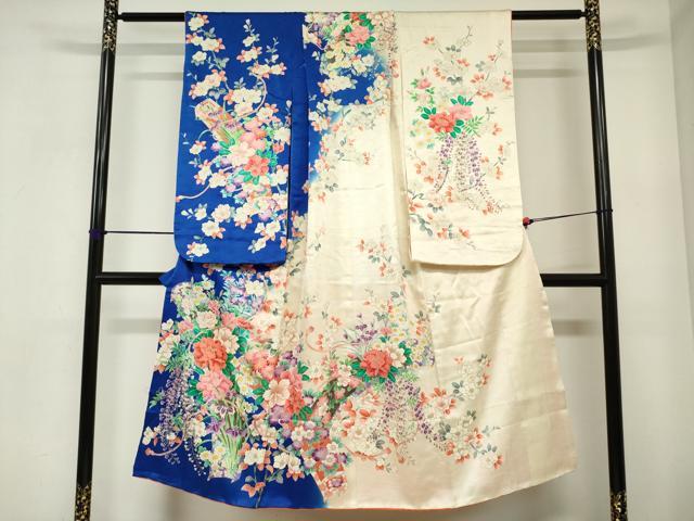 ■■■　サイズ　■■■ 【祝着】 身丈 139cm（肩から） 裄丈 47.5cm（肩上げ　5.5cm） 袖丈 76cm　縫込み 4cm 袖幅 32cm 前幅 20.5cm 後幅 26cm 着物縫いこみ 内揚げ 0cm （腰上げ　0cm） 裄 お袖側 約2cm　身頃側 約5cm ■■■　商品詳細　■■■ 【正絹・重ね衿：取り外し可能・比翼仕立て】 状態は接写画像のように衿裏に糸解け、表地に箔剥がれ、 衿・両袖前後・表地所々に薄い汚れ、八掛・比翼に汚れがございます。 大変上質な逸品になりますので ぜひお手入れをされてお召しになられてはいかがでしょうか。 お安く出品致しますので、是非この機会にいかがでしょうか？ ■■■　注意事項　■■■ ■モニター発色の具合により色合いが異なる場合がございます。 ■寸法は多少の誤差が生じる場合がございますのでご了承ください。 ■縫込みの長さが左右非対称の場合は短い部分を記載しております。 左右非対称であってもご返品・お値引き等の保証は出来かねますので、ご了承の上ご購入をお願い致します。 ■シミ等のチェックには注意を払っておりますが、見落としがある場合もございますし、個人の見解も様々ですので神経質な方のご購入はお控えください。 ■箪笥に入っておりました着物や帯なので畳みシワや匂いがあるものもございます。 ■お休みは基本的に土日祝となりますが、その他臨時でお休みする場合がございますのでご了承ください。 ■商品の発送は平日のみの発送となります。 ■夜間と土曜、日曜日はお問い合わせの回答が遅れる場合がございます。 ■当店では、お直し、紋入れ、お手入れ等は承っておりません。 ■生地の状態（ヤケ、経年劣化等）によってはサイズ直しが出来ない場合がございます。 その点もどうかご了承のうえ、ご購入をお願いいたします。 ■弊社で取り扱う商品は一点ものにつき、時期や在庫状況に応じて金額が変更となる場合がございます。 ■検針は行っておりません。予めご了承いただきますようお願いいたします。 ■【洗える着物】と記載のある商品におきましては、商品お届け後に洗濯を行ってしまってからのご返品にはご対応しかねます。 念の為、専門店でのお手入れをお願いいたします。 ■写真に写っている物が全てになります。それ以外の付属品はございませんのでご了承ください。 ■状態に関する写真につきましては、掲載可能な写真枚数に限りがあるため、各箇所につき1枚参考画像を掲載しております。 ■着物のサイズ目安は下記を参考ください↓ ＜女性着物＞　お端折り次第で＋5cm　−1cmが着用可能サイズ 　例）身丈170cmの場合、身長160cm〜175cm ＜男性着物＞　身丈＋約25cm〜27cm程が適応身長 　例）身丈155cmの場合、身長180〜182cm