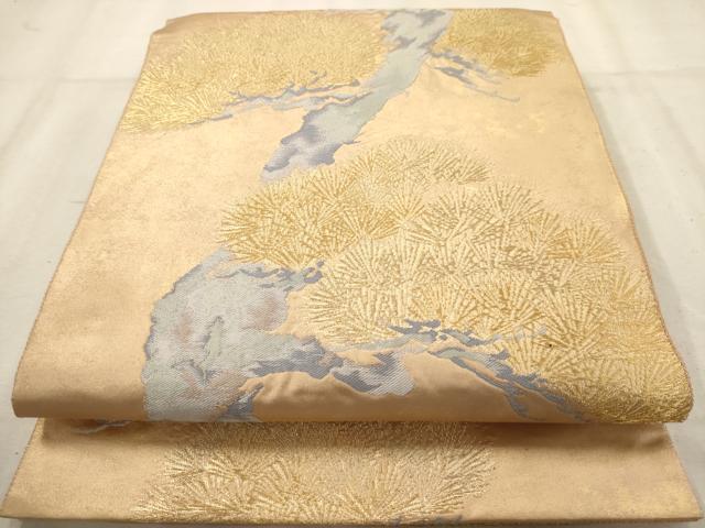 Rakuten - 平和屋着物◎六通柄袋帯　唐織　枝松文　金糸　引箔　正絹　逸品　AAAV9740dt