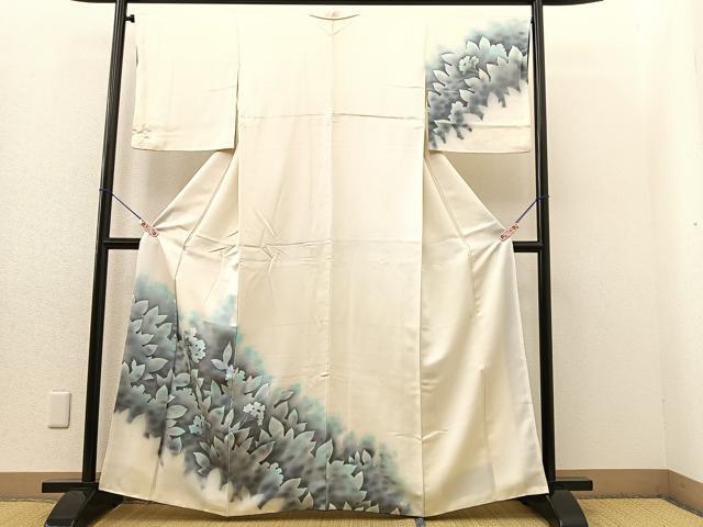 平和屋着物■訪問着 草花文 正絹 逸品 BAAQ9175wb