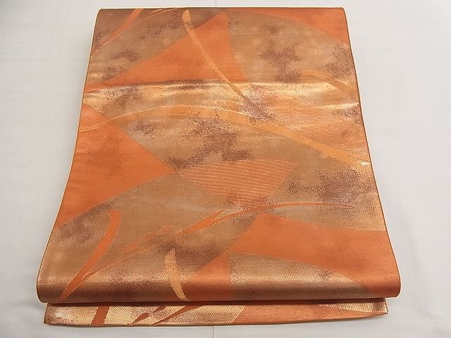 平和屋着物■六通柄袋帯　吉祥文　金糸　逸品　n-da0082