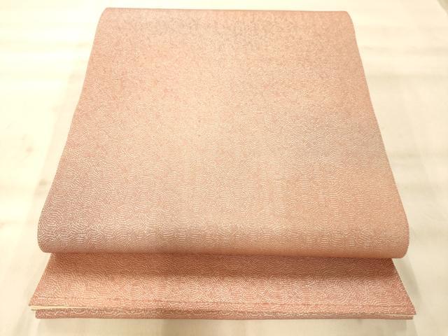 平和屋着物◎全通柄袋帯　霞文　銀糸　正絹　逸品　AAAO8598fw