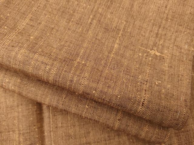 Rakuten - 平和屋着物●上質な紬　霞文　胡桃色　ロング丈　正絹　逸品　AABD7668ck