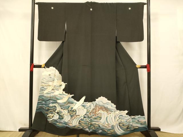 ■■■　サイズ　■■■ 身丈 159cm（肩から） 裄丈 65cm 袖丈 49cm　縫込み 5.5cm 袖幅 33.5cm 前幅 25cm 後幅 30.5cm 着物縫いこみ 内揚げ 7cm 裄 お袖側 約4cm　身頃側 約3cm ■■■　商...