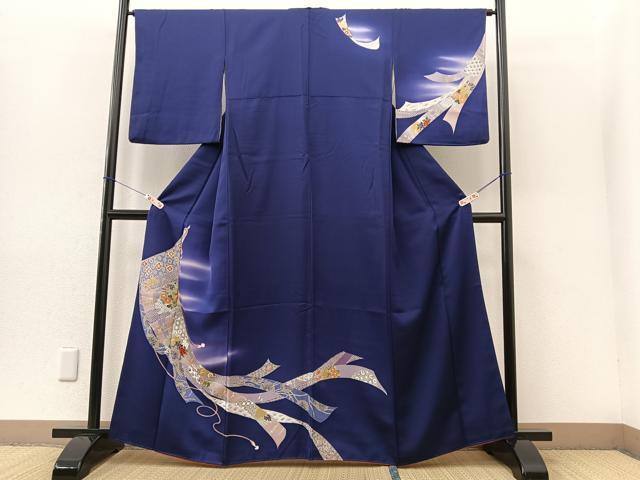 平和屋着物■訪問着 几帳花文 暈し染め 金彩 正絹 逸品 BAAQ9084wb