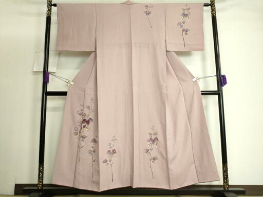 平和屋着物■訪問着 刺繍 葡萄 金彩 正絹 逸品 DAAO6103we 平和屋着物■訪問着 刺繍 葡萄 金彩 正絹 逸品 DAAO6103we