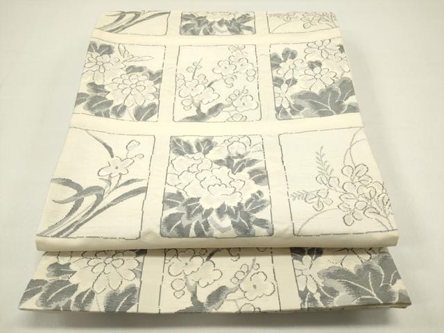 ■■■　サイズ　■■■ 長さ 428cm 幅 30cm程 ■■■　商品詳細　■■■ 【正絹】 詳細に関しましては、画像をご確認ください。 大変上質な逸品になります。 お安く出品致しますので、是非この機会にいかがでしょうか？ ■■■　注意事項　■■■ ■モニター発色の具合により色合いが異なる場合がございます。 ■寸法は多少の誤差が生じる場合がございますのでご了承ください。 ■縫込みの長さが左右非対称の場合は短い部分を記載しております。 左右非対称であってもご返品・お値引き等の保証は出来かねますので、ご了承の上ご購入をお願い致します。 ■シミ等のチェックには注意を払っておりますが、見落としがある場合もございますし、個人の見解も様々ですので神経質な方のご購入はお控えください。 ■箪笥に入っておりました着物や帯なので畳みシワや匂いがあるものもございます。 ■お休みは基本的に土日祝となりますが、その他臨時でお休みする場合がございますのでご了承ください。 ■商品の発送は平日のみの発送となります。 ■夜間と土曜、日曜日はお問い合わせの回答が遅れる場合がございます。 ■当店では、お直し、紋入れ、お手入れ等は承っておりません。 ■生地の状態（ヤケ、経年劣化等）によってはサイズ直しが出来ない場合がございます。 その点もどうかご了承のうえ、ご購入をお願いいたします。 ■弊社で取り扱う商品は一点ものにつき、時期や在庫状況に応じて金額が変更となる場合がございます。 ■検針は行っておりません。予めご了承いただきますようお願いいたします。 ■【洗える着物】と記載のある商品におきましては、商品お届け後に洗濯を行ってしまってからのご返品にはご対応しかねます。 念の為、専門店でのお手入れをお願いいたします。 ■着物のサイズ目安は下記を参考ください↓ ＜女性着物＞　お端折り次第で＋5cm　−1cmが着用可能サイズ 　例）身丈170cmの場合、身長160cm〜175cm ＜男性着物＞　身丈＋約25cm〜27cm程が適応身長 　例）身丈155cmの場合、身長180〜182cm