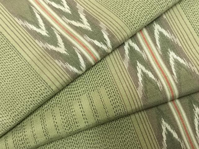 平和屋着物●上質な紬　間道　正絹　逸品　AABD0637fy