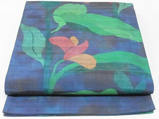 平和屋着物◎六通柄袋帯 みささ 枝花 正絹 逸品 AAAG4436Abw 平和屋着物◎六通柄袋帯 みささ 枝花 正絹 逸品 AAAG4436Abw