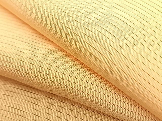 平和屋着物＊夏物　色無地　絽　蜂蜜色　正絹　逸品　BAAT4246pk