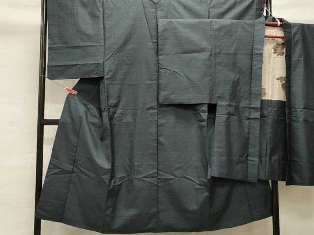 平和屋着物■男性 本場大島紬 アンサンブル 100亀甲 正絹 逸品 CAAJ7743ch