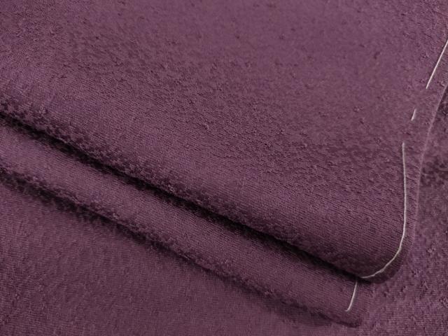 平和屋着物●上質な色無地　紫鳶色　正絹　逸品　未使用　AAAZ3797ck