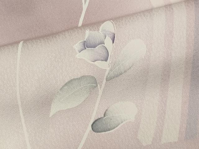 平和屋着物■上質な小紋　草花文　暈し染め　正絹　逸品　CABB1811ou