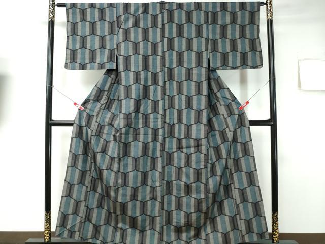 平和屋着物■上質な紬　吉祥文　正絹　逸品　CAAR4039ev