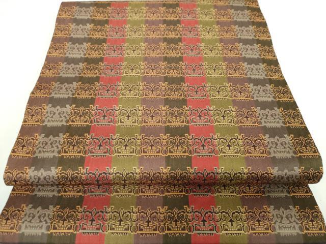 ■■■　サイズ　■■■ 長さ 362cm 幅 30.5cm程 ■■■　商品詳細　■■■ 【正絹・二重太鼓比翼仕立て】 状態は締めてはおりますが 特に目立ったシミ汚れなどもなく大変良い状態です。 伝統的な西陣にあって、常に斬新な発想と 革新的...