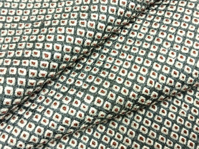 Uramono - 平和屋着物●大変加工の良い総絞り小紋　正絹　逸品　AABI1642fy