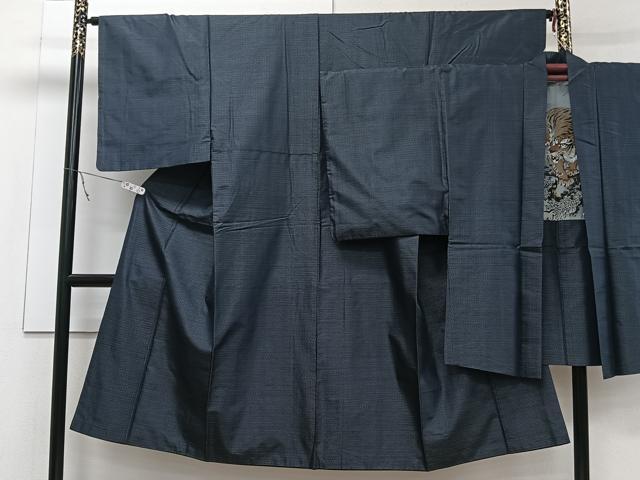 平和屋着物■男性 本場大島紬 アンサンブル 80亀甲 総詰め 正絹 逸品 CABB8697xi