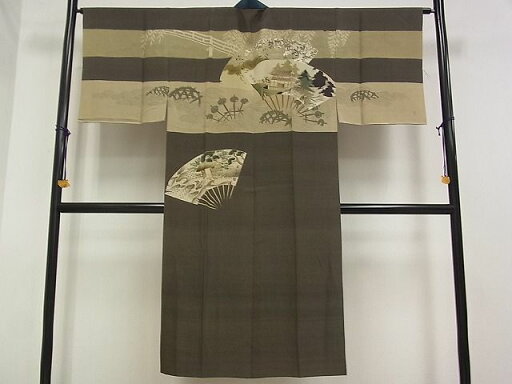 平和屋着物■男性 長襦袢 袷 風景文 逸品 DAAD8278cm 平和屋着物■男性 長襦袢 袷 風景文 逸品 DAAD8278cm