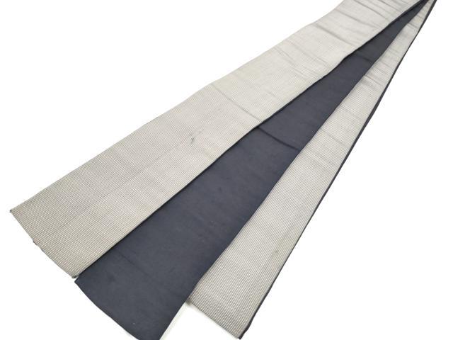 平和屋着物●男性　本場筑前博多織　角帯　霞文　正絹　逸品　CABF5560hy